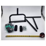 Manual lawn aerator tool, 35 inches, 15 spikes 2.8 inches long Mla231 Black MLA231