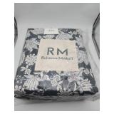 Rebecca Minkoff Reversible Twin Quilt Blue Floral Paisley - Retail: $89