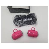 3LB Pink Egg Weights Exercise Equipment With Bag - Retail: $48