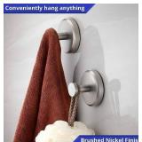 Suction Cup Hooks for Shower, Bathroom Glass , Mirror, Tile up to 15lbs 2pck 	 8-240724