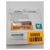 SUANPOT Leather Wallet Phone Case for Moto g and 5G - Retail: $15