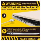 MacBook Air 13 inch Case M3 A3113 Compatible with 2025 2024 2023 2022 23-15070
