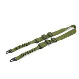 Rifle Sling Tactical 2 Point Elastic Gun Sling Quick-Adjust With Metal Buckle NEW GREEN