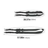 Rifle Sling Tactical 2 Point Elastic Gun Sling Quick-Adjust With Metal Buckle NEW GREEN