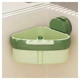 NEW Kitchen Sink Corner Suction Storage and Drainer Basket GREEN