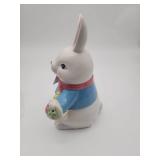Illuminated Mr. Cottontail Ceramic Bunny Figurine - Retail: $25
