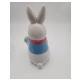 Illuminated Mr. Cottontail Ceramic Bunny Figurine - Retail: $25