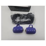3lb Egg Weights - Purple Dumbbell Hand Weights With Bag - Retail: $48