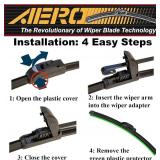 AERO Voyager 22\" + 19\" Premium All-Season Ford Focus Windshield Wiper Blades AU-1119