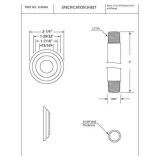 1/2\" IPS x 4\" Ceiling Mounted Shower Arm with Flange, Matte Black 	 24-23079