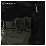 NEW Carbon Fiber 500D Nylon Tactical Double Magazine Pouch for 9mm NEW BLACK