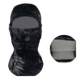 Balaclava Tactical Hunting Mask Hood Warm Fleece Lined Waterproof Ski Mask NEW PYTHON CAMO BLACK