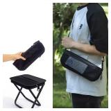 NEW Portable Chair Foldable Ultra-Light Compact With Bag Zippered Bag GREEN