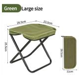 NEW Portable Chair Foldable Ultra-Light Compact With Bag Zippered Bag GREEN