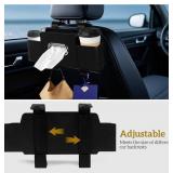 NEW Car Storage Box Cup Holder Seat Back Phone Tissue Organizer PU Leather BROWN