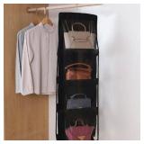 8 Pocket Hanging Purse Organizer for Closet, Bag Organizer Storage GRAY