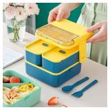NEW 1800ml Bento Lunch Box Microwaveable and Dishwasher Safe BLUE