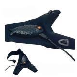 USB Rechargeable LED Flashlight Glove IP65 Rated for Camping Fishing Car Repair