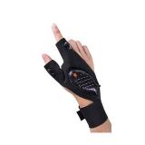 USB Rechargeable LED Flashlight Glove IP65 Rated for Camping Fishing Car Repair