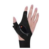 USB Rechargeable LED Flashlight Glove IP65 Rated for Camping Fishing Car Repair