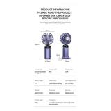 USB Rechargeable Small Pocket Handheld Long Lasting Desk Fan and phone charger