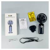 USB Rechargeable Small Pocket Handheld Long Lasting Desk Fan and phone charger