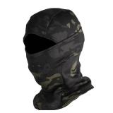 Balaclava Tactical Hunting Mask Hood Warm Fleece Lined Waterproof Ski Mask DARK GREEN CAMO