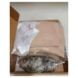 Xiomot Tulle Backdrop Curtain with Lights String 10FT X 8FT Champagne Sheer Tulle Backdrop Curtains for Wedding Birthday Party Reception Photo Booth Background Decorations (2 Panels 5x8FT)