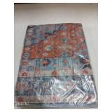 nunubaby Washable Pee Pads for Dogs, Stylish, Non-Slip and Leak-Proof Pee Pads. Reusable Potty Pads for Dogs for Crates and Floors.(Red/Floral, 24" x48" )