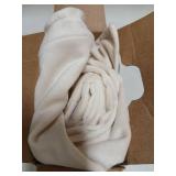 MIULEE Pack of 2 Decorative Christmas Velvet Throw Pillow Covers Soft Cream White Pillowcases Solid Square Cushion Case for Winter Sofa Bedroom Car 18x 18 Inch 45x 45cm