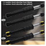 Siwdoy Washer Front And Rear Shock Absorbers Compatible with Samsung WF42H5200AW/A2 WF42H5600AP/A2 WF45N5300AV/US WF45H6300AG/A2 WF50K7500AV/A2 WF50K7500AW/A2 WV55M9600AV/A5