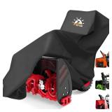 Zettum Snow Blower Cover - 600D Snowblower Covers Waterproof Heavy Duty, Outdoor Snow Thrower Cover Universal Fit for EGO, Honda, Ryobi, Cub Cadet, Ariens, Troy Bilt, Snow Joe, Toro and PowerSmart