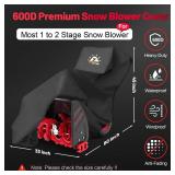 Zettum Snow Blower Cover - 600D Snowblower Covers Waterproof Heavy Duty, Outdoor Snow Thrower Cover Universal Fit for EGO, Honda, Ryobi, Cub Cadet, Ariens, Troy Bilt, Snow Joe, Toro and PowerSmart