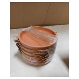 vensovo 5 Inch Terracotta Plant Saucer Pots Tray - 6 Pcs Round Planter Saucers for Indoor & Outdoor Plants, Small Clay Trays Perfect for 4 Inch 4.5 Inch 5 Inch Flower Pot