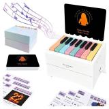 Piano Calendar 2026, Playable Piano Desk Calendar 2026, Swift Mini Piano Calendar with 52 Simplified Music Scores in 27 Cards, USB Rechargeable Mini Piano Gifts for Swift Fans Home Decor (White)