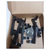 8 Pcs Wall Mount Fit for Any Lego Speed Champions Sets, Wall Bracket for Lego Speed of Champions Brick Cars with a Base for The Pilot/ Figure, Display Collectible Cars by Wheels on Wall, Black