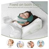 ARMOPIL Back Sleeper Wedge Pillow for Facelift & Rhinoplasty Recovery Compact Positioning Pillow for Neck & Jaw Support with Bamboo Cover