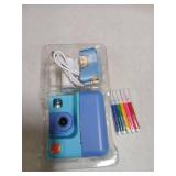 Kids Camera Instant Print, LETSHAHA Christmas Birthday Gifts for Toddler Girls Boys Age 3-12, 24MP & 1080P Selfie Digital Camera with 3 Roll No-Ink Print Paper 32GB SD Card - Blue