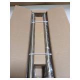 2 Pack Warm Gold Curtain Rods for Windows 48 to 84 Inches Adjustable Length Heavy Duty 1" Diameter Brass Window Curtain Rod with Solid Metal Finials for Outdoor Farmhouse Bedroom Kitchen Living Room