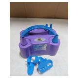 NuLink Balloon Pump Electric Portable Dual Nozzle Air Pump for Balloons Blower Pump Inflator for Decoration, Birthday Party [110V~120V, 600W, Purple]
