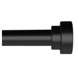 Curtain Rods, Black Curtain Rods 28 to 60 Inch, 5/8 Inch Small Curtain Rod Set, Metal Heavy Duty Drapery Rods with Brackets, Modern Decorative Drapery Rods