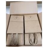 BagDream Gift Bags 100Pcs 5.25x3x8 Small Kraft Paper Gift Bags with Handles Bulk, Brown Paper Sacks for Small Business, Retail, Merchandise, Wedding Birthday Party Favor