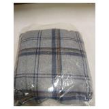 Forestfish Wearable Blanket Compact Pillow 2-in-1, Lap Blanket Poncho with Button Plaid Throw Cushion for Home Office Sofa