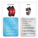 COMFIER Heated Knee Massager with Vibration & Heat, Wrap-Around Knee Heating Pad Pair, Knee Warmers for Men Women Seniors, FSA Eligible HSA,Valentines Day Gifts for Her Him