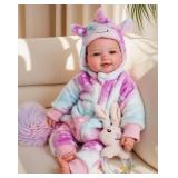 BABESIDE Baby Dolls, 17inch Large Realistic Cute Soft Body Baby Doll Real Life Baby Dolls with Accessories for 3+ Year Old Girls Gifts, Pretend Play, Collection