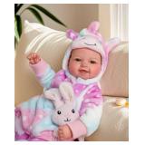 BABESIDE Baby Dolls, 17inch Large Realistic Cute Soft Body Baby Doll Real Life Baby Dolls with Accessories for 3+ Year Old Girls Gifts, Pretend Play, Collection