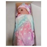 BABESIDE Baby Dolls, 17inch Large Realistic Cute Soft Body Baby Doll Real Life Baby Dolls with Accessories for 3+ Year Old Girls Gifts, Pretend Play, Collection