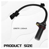 Hirificing Crankshaft Position Sensor Engine Crankshaft Sensor OEM#39180-2B000 391802B000 SU13885, Crank Position Sensor Compatible with Hyundai Modern Kia Tucson Accent Rio Soul Dodge(Black)