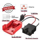 Power Wheel Azocek Adapter Compatible with Milwaukee 18V Battery with Wire Harness Connector Compatible with 12 Volt Power Wheel, 12AWG Wire with 40A Fuse