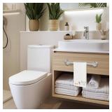 Qabliqo Rubber Duck Bathroom Hand Towels, Funny Bathing Yellow Baby Ducks Decorative Hand Towels for Kids Bath Room Washroom Kitchen, Duck Bathroom Decor, 16x24 Inch